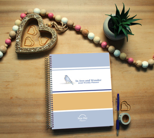 2026 In Awe and Wonder Weekly Planner (Bird)