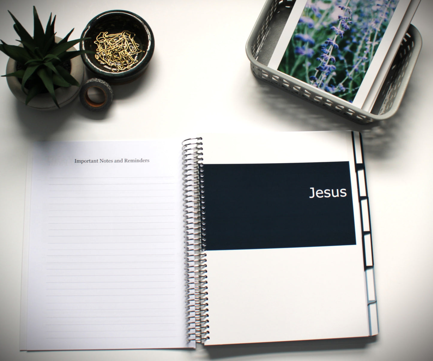 UNDATED Nurtured Faith Weekly Planner --Deep Blue
