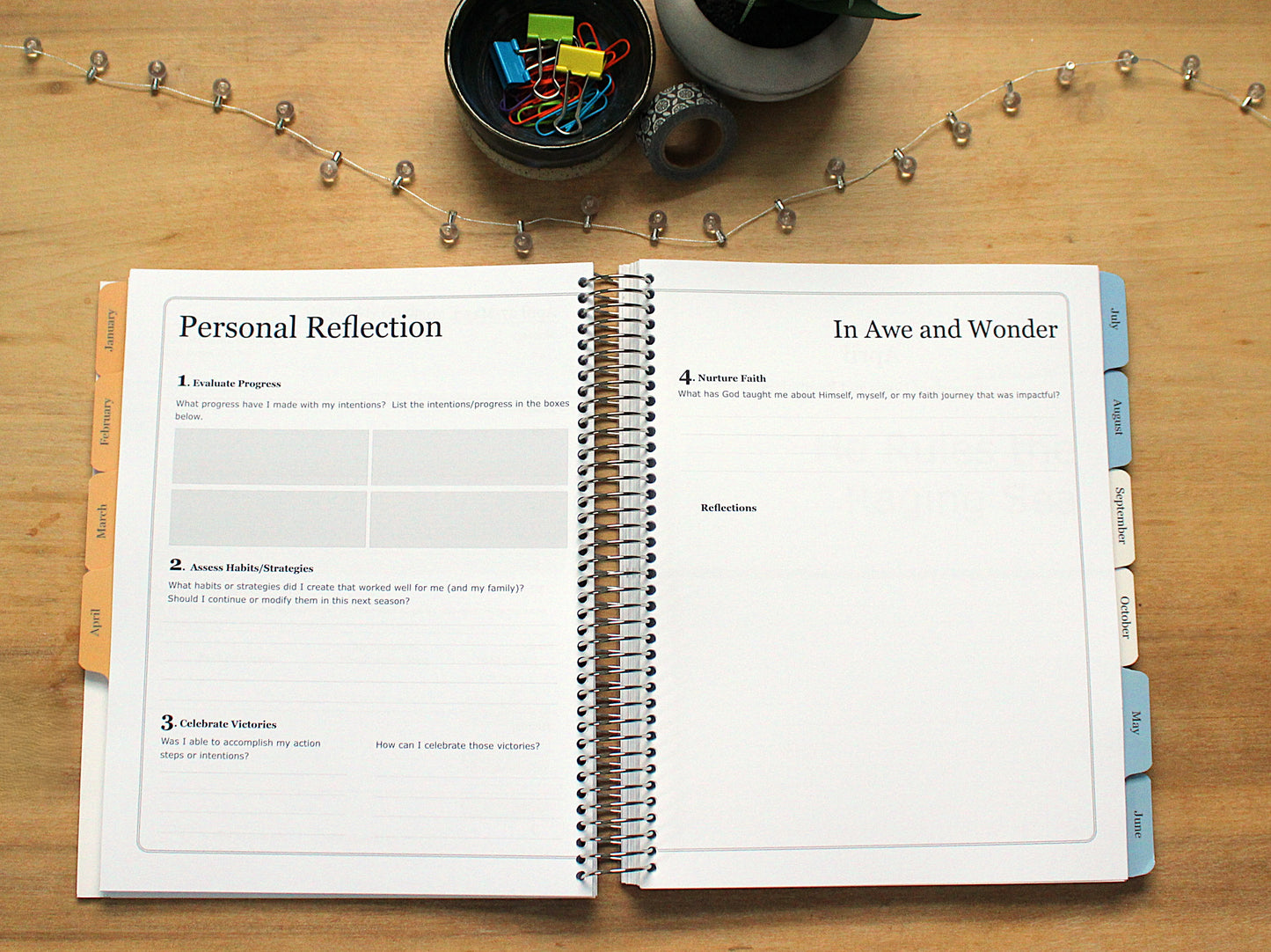 2026 In Awe and Wonder Weekly Planner (Water)