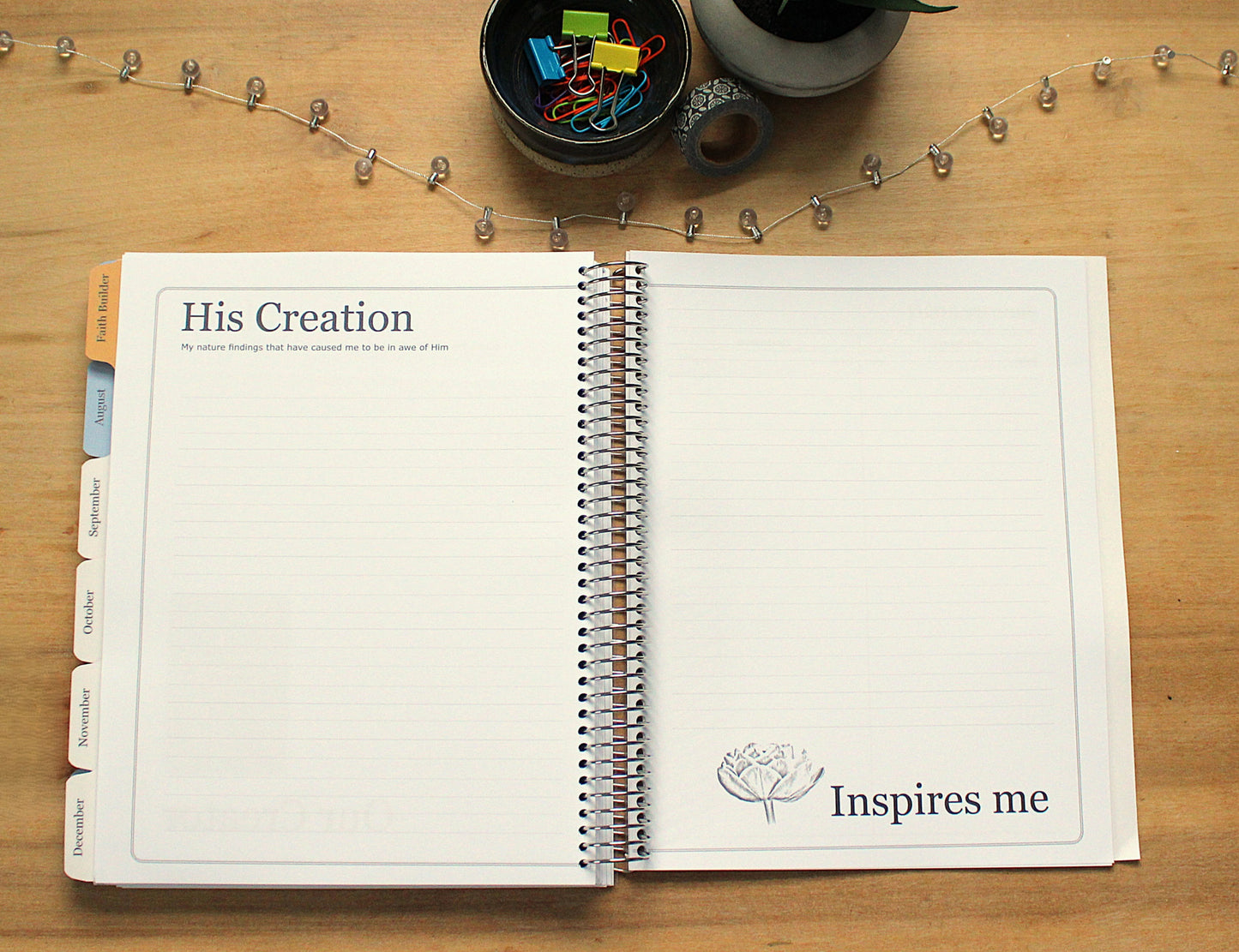 2026 In Awe and Wonder Weekly Planner (Water)