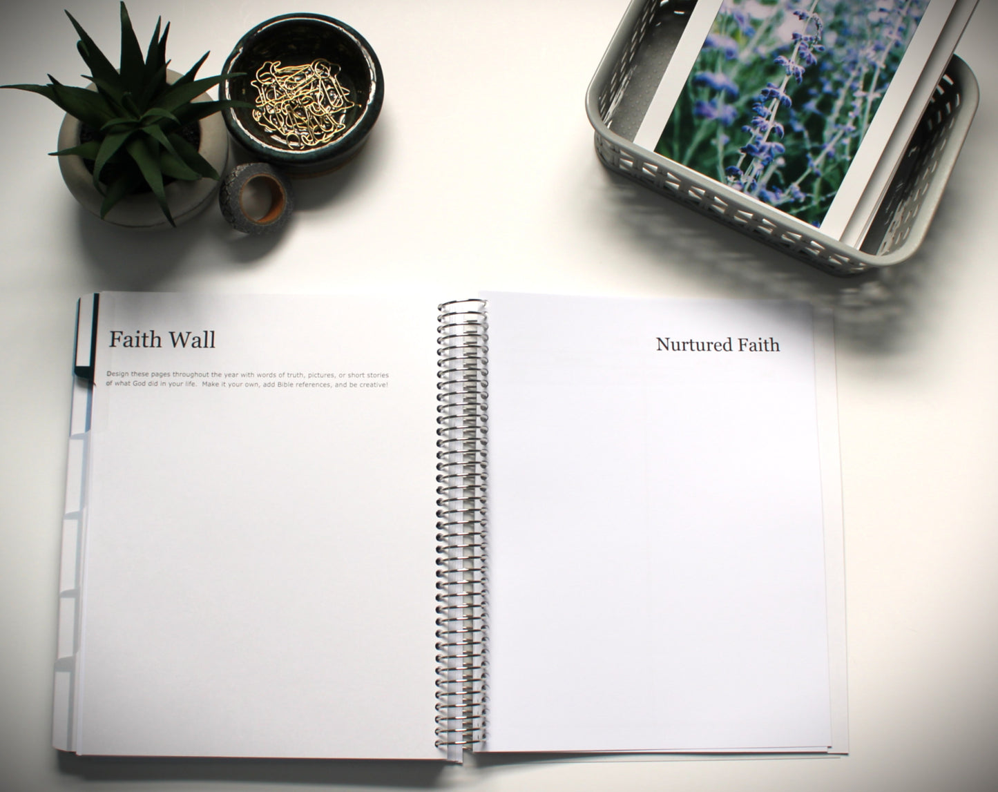 UNDATED Nurtured Faith Weekly Planner --Deep Blue