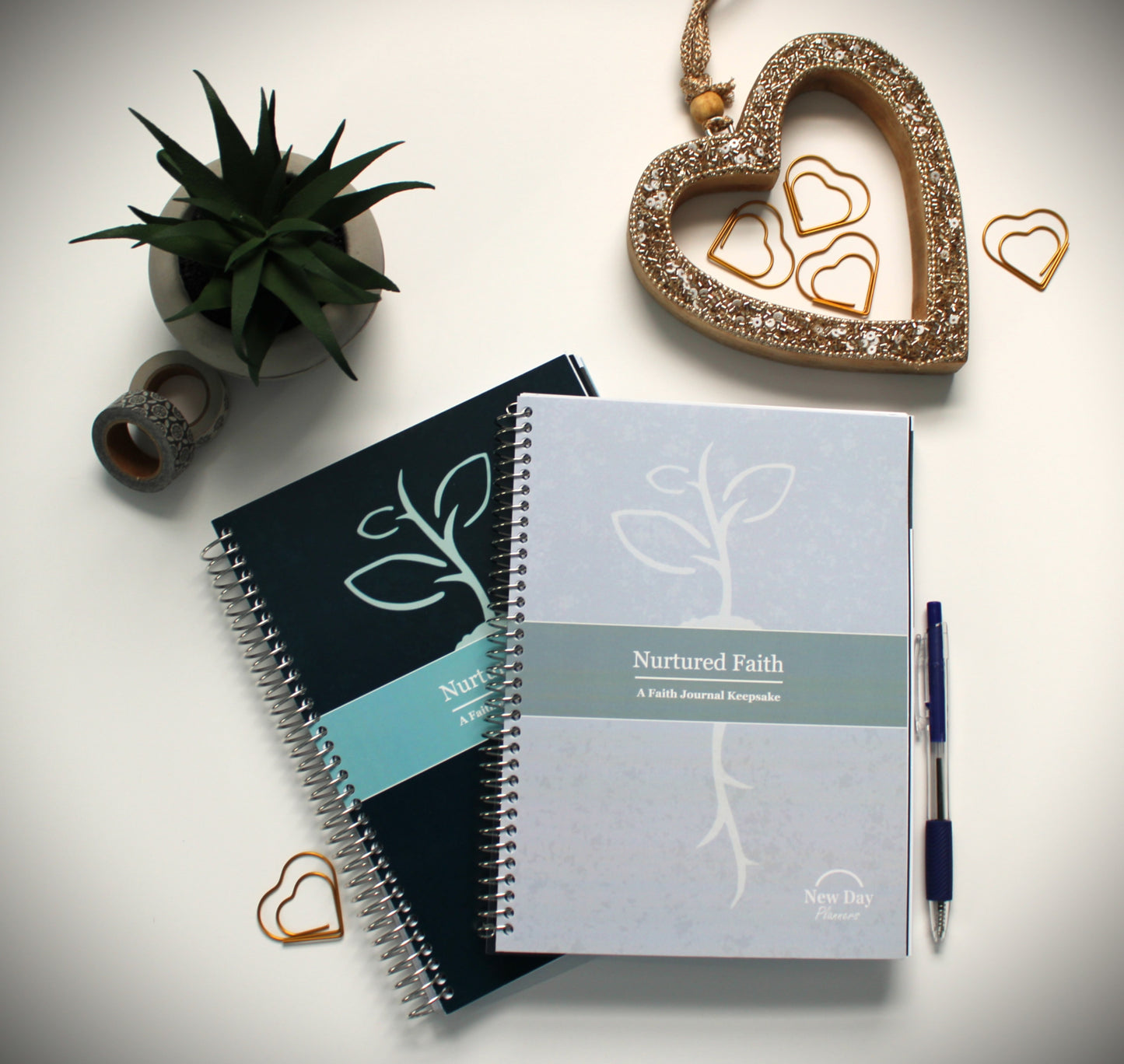 Nurtured Faith Journal: A Faith Journal Keepsake (Gray)