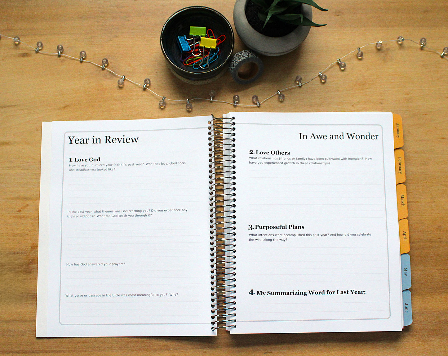 2026 In Awe and Wonder Weekly Planner (Water)