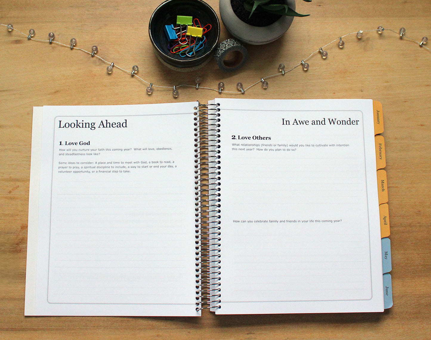 2026 In Awe and Wonder Weekly Planner (Water)