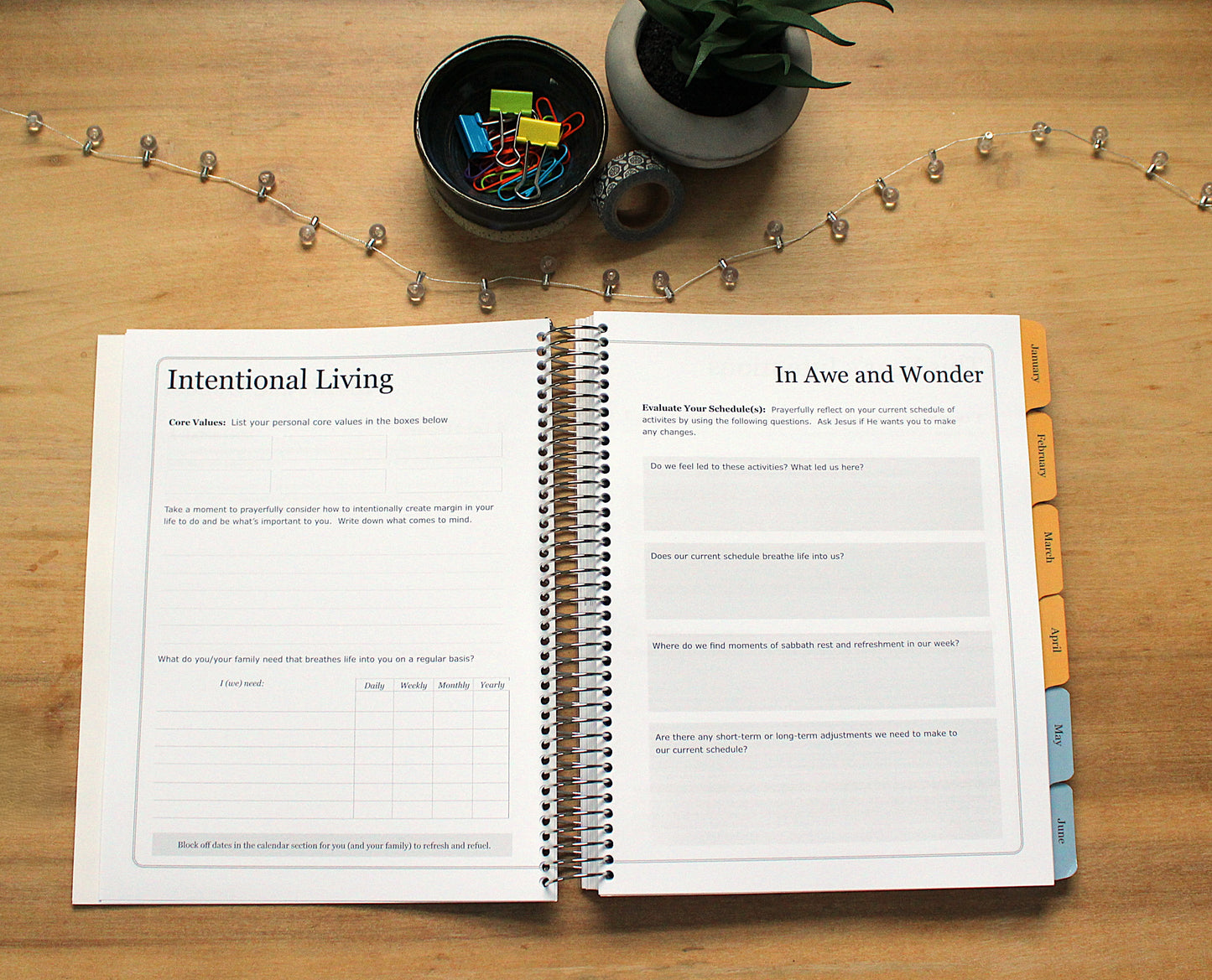 2026 In Awe and Wonder Weekly Planner (Water)