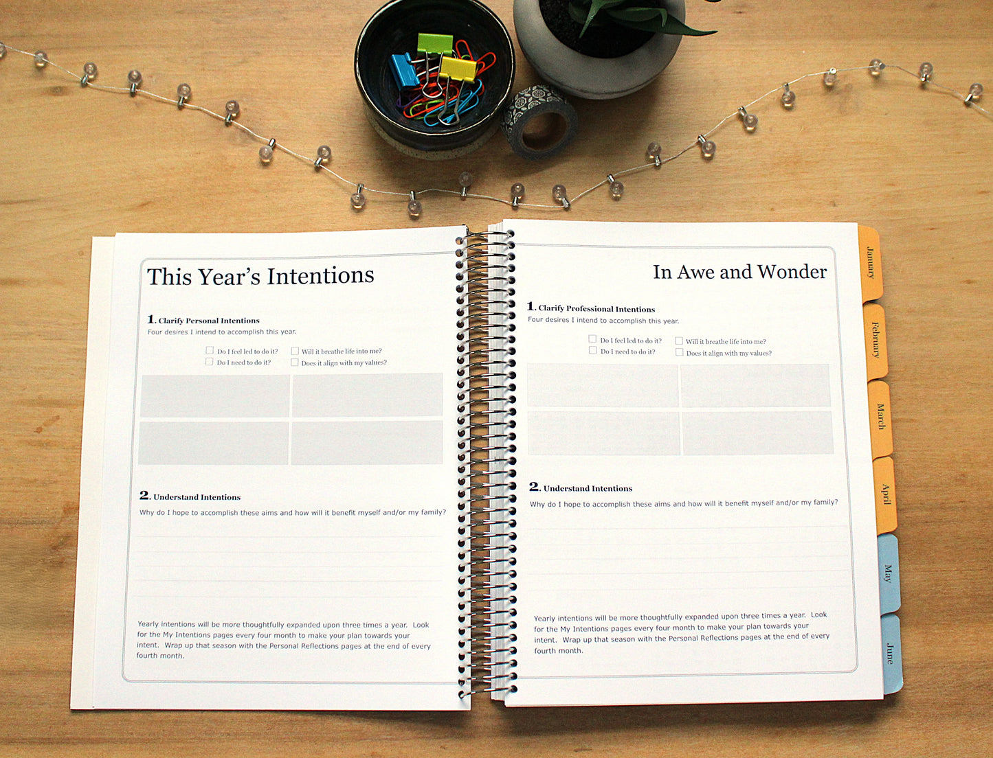 2026 In Awe and Wonder Weekly Planner (Water)
