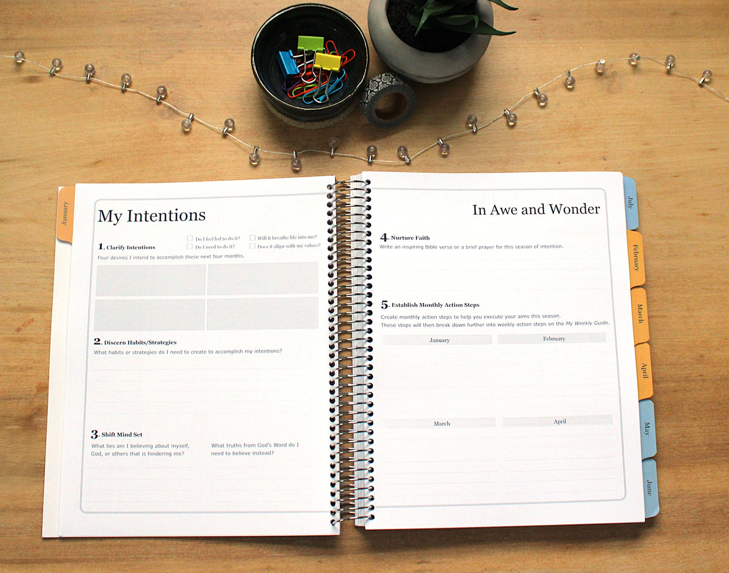 2026 In Awe and Wonder Weekly Planner (Water)