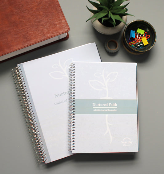 Nurture Faith UNDATED Planner and Nurtured Faith Journal (GRAY)