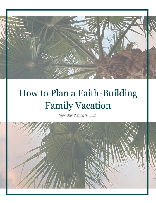 How To Plan a Faith Building Vacation Guide PDF Downloadable