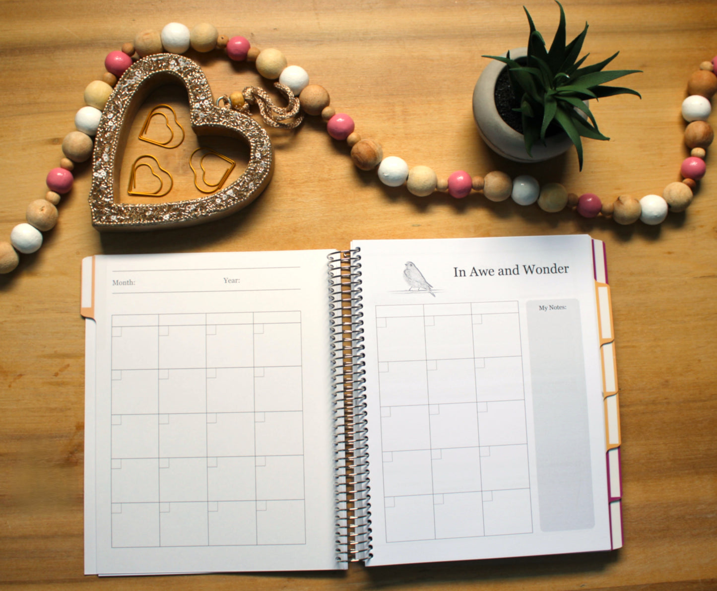 UNDATED In Awe and Wonder Weekly Planner (Bird)