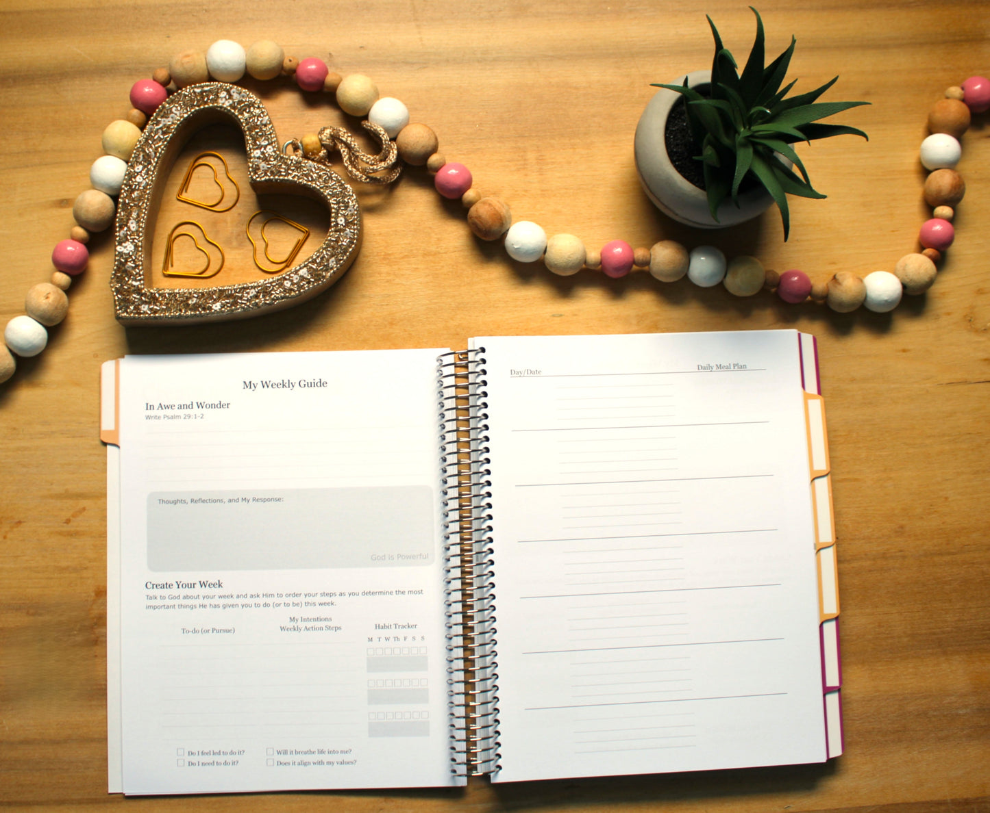 UNDATED In Awe and Wonder Weekly Planner (Flower)