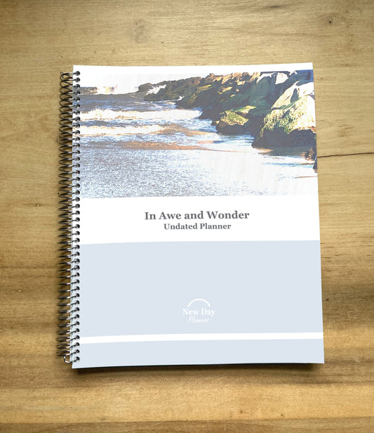 UNDATED-In Awe and Wonder Planner (Ocean Cover)