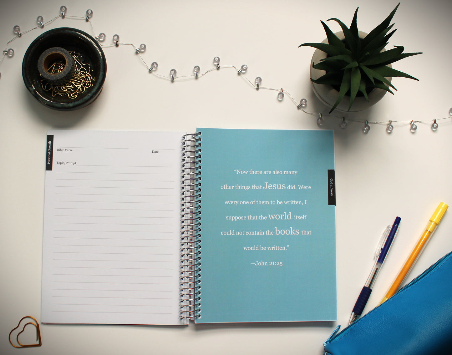 Nurtured Faith Journal:  A Faith Journal Keepsake (Deep Blue)