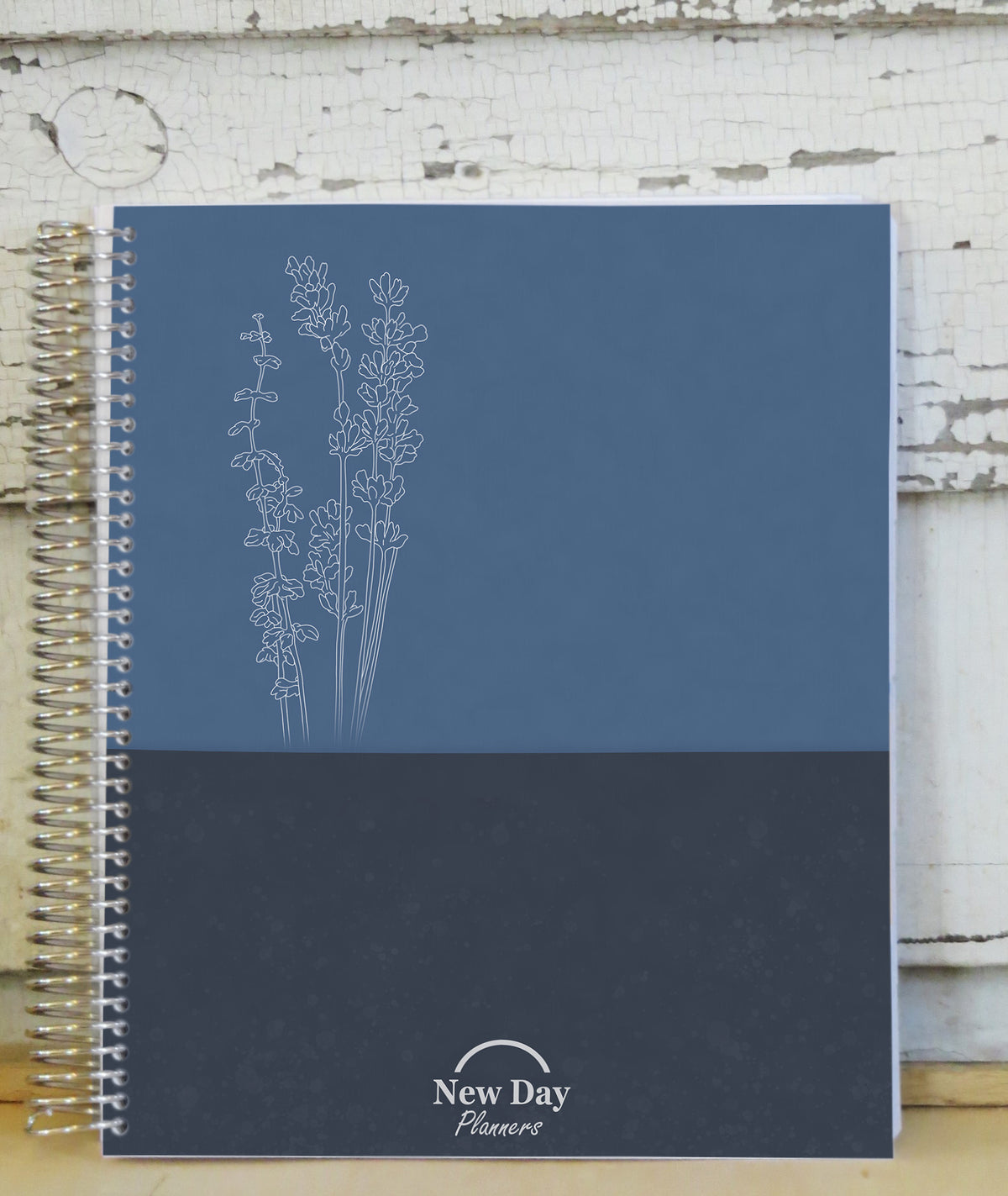 2027 Sunday-Saturday Weekly Faith-Based Productive Planner (Dark Blue on Blue)