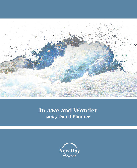 In Awe and Wonder 2025 Planner (Water Cover)