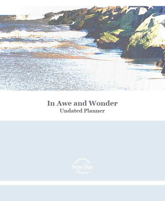 UNDATED-In Awe and Wonder Planner (Ocean Cover)