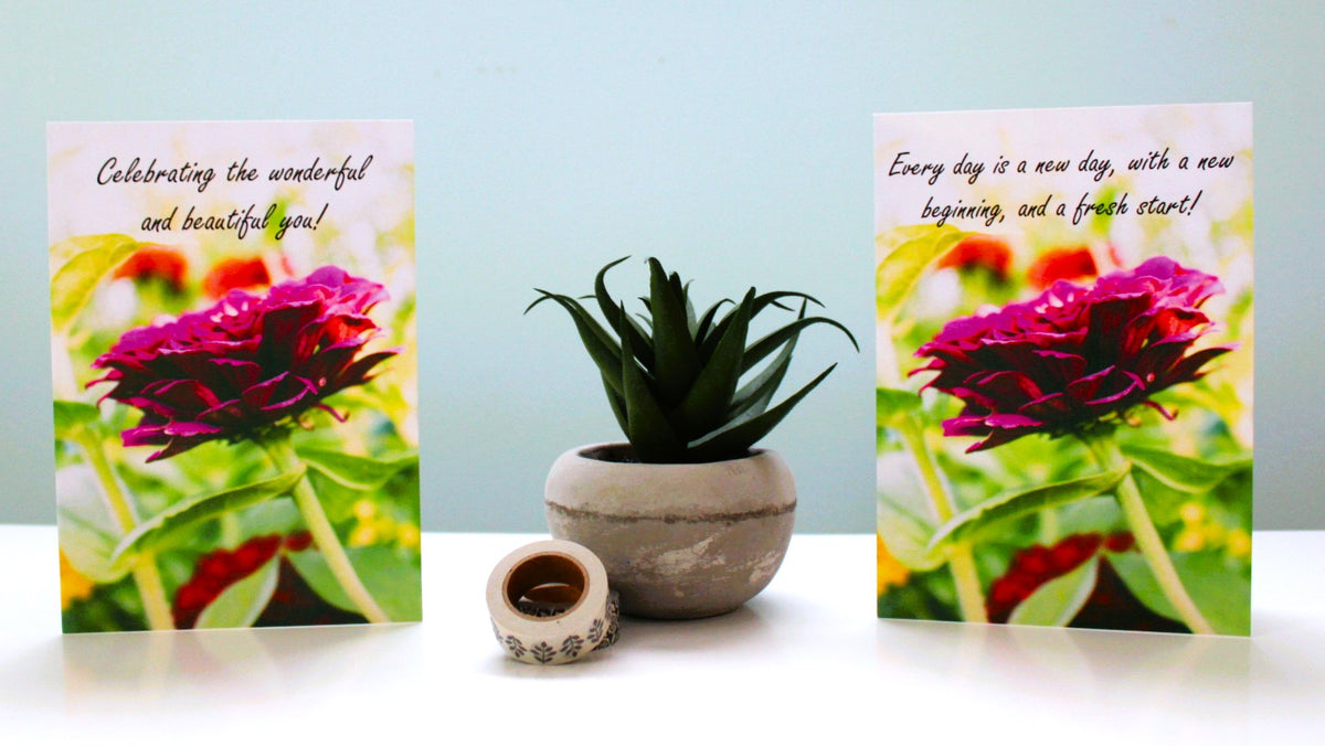Celebrate, Flower Cards-6 cards/pack